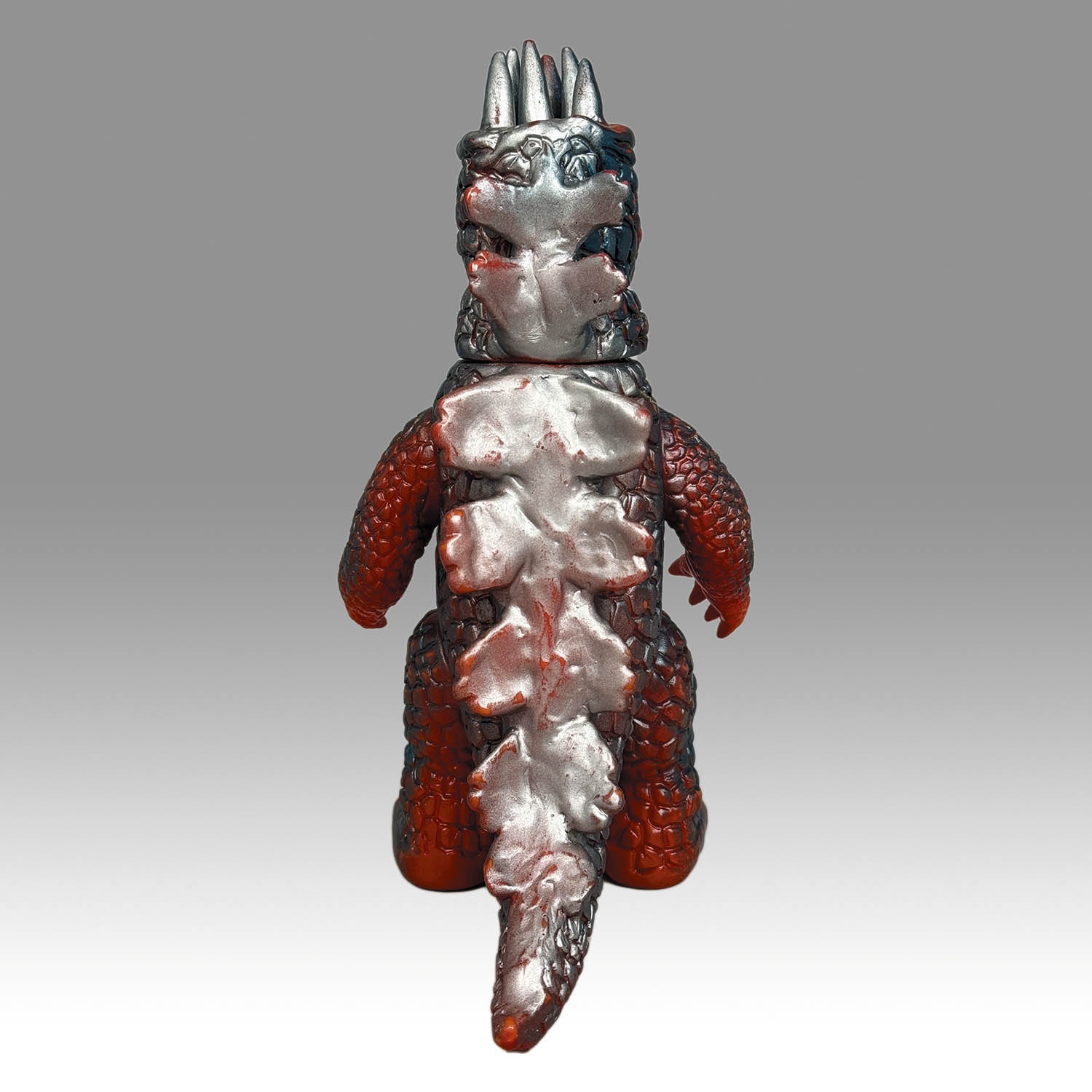 2272] 火をふく恐竜 原始怪獣シリーズ 6本角 足先紺塗装