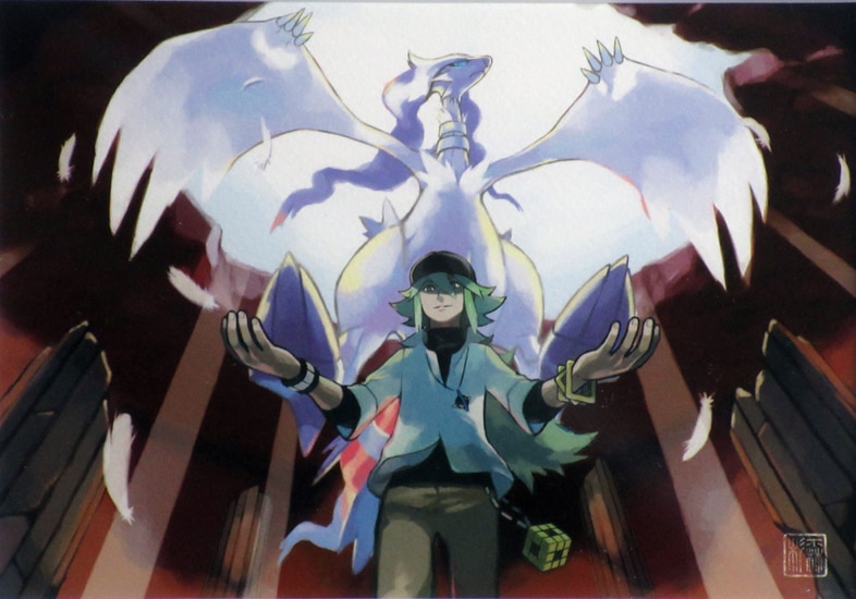 杉森建 カラー複製イラスト「ポケットモンスターNのゼクロム」