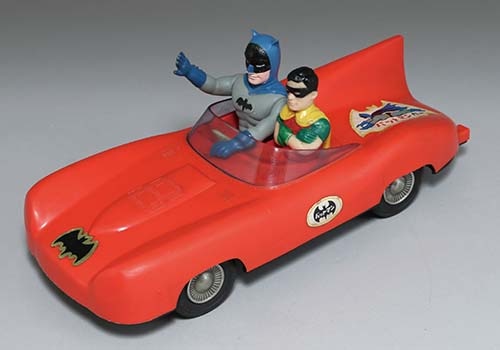 日本製 バットマン＆ロビン レースカー 赤黒
