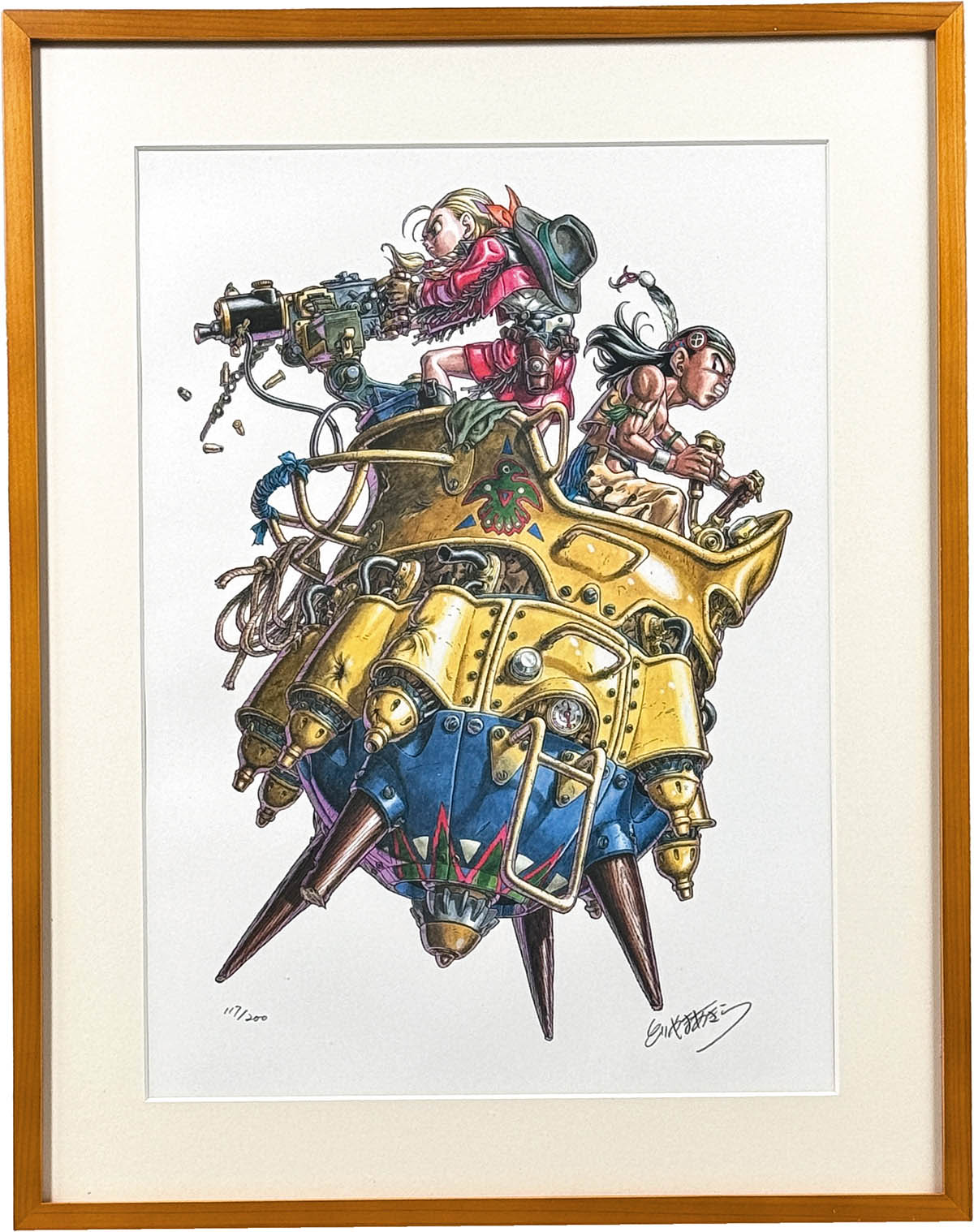 3116] 鳥山明 直筆サイン入りカラー複製イラスト「DRAGON BALL」