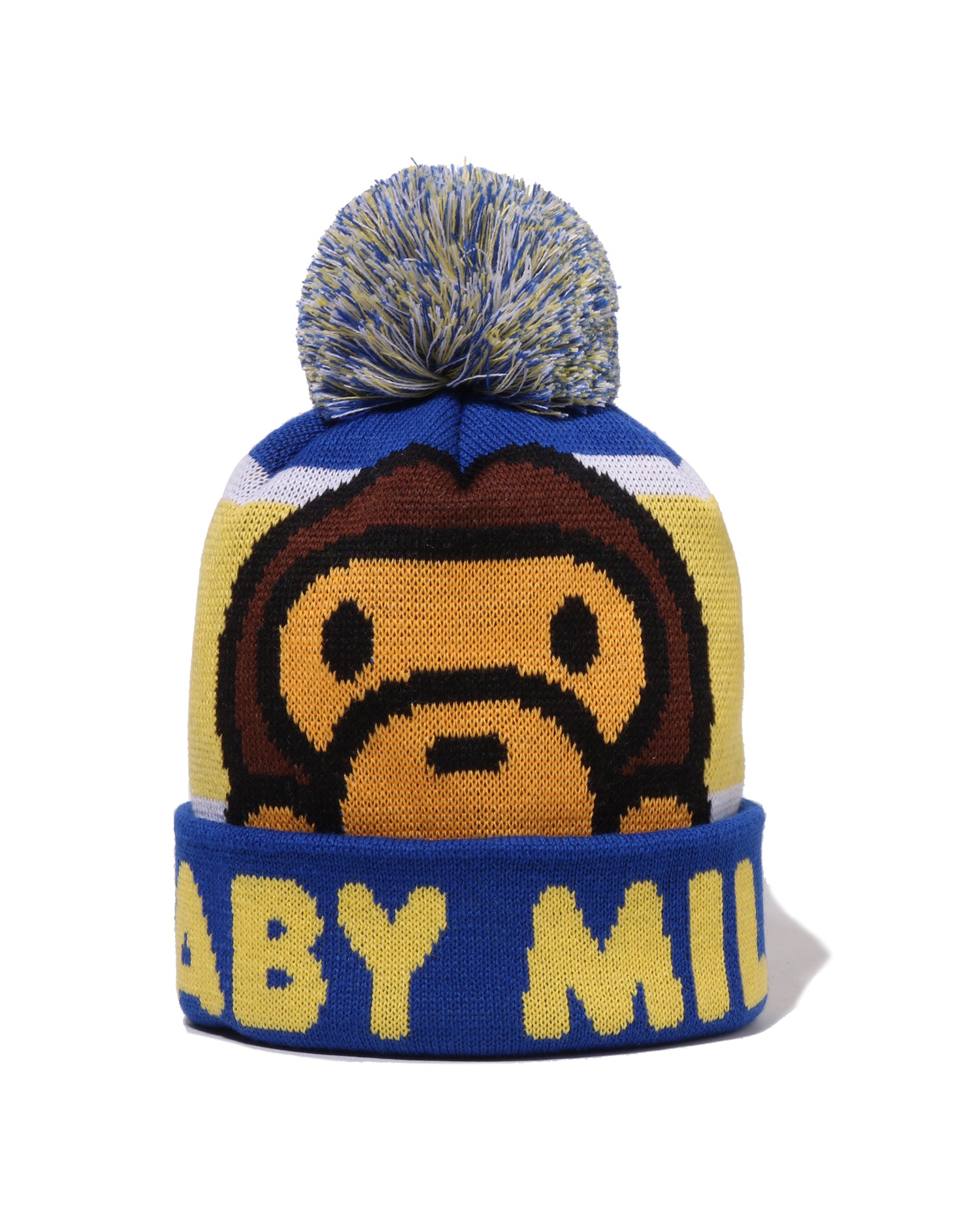 A BATHING APE® Kids Baby Milo Pom Pom Knit Cap | Bape official