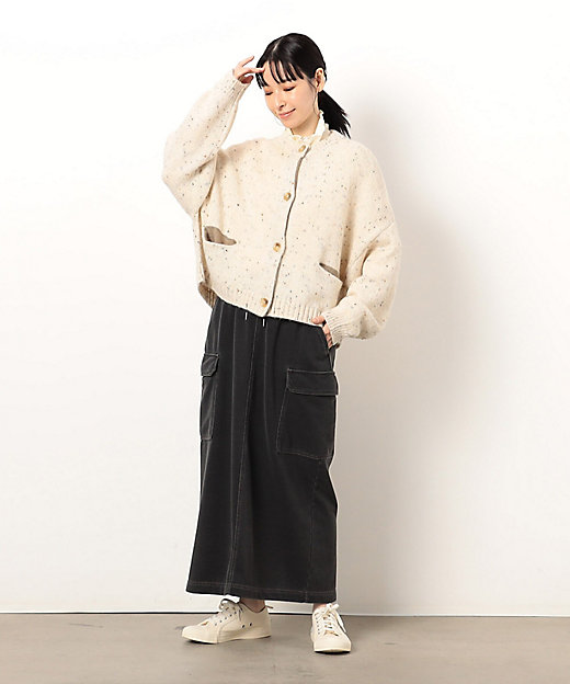 カラーネップ モモンガ ニットカーディガン（5257KI70