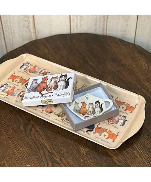 ☆にゃんにゃんセット（猫デザインのティーバッグトレイ＋サンドイッチ