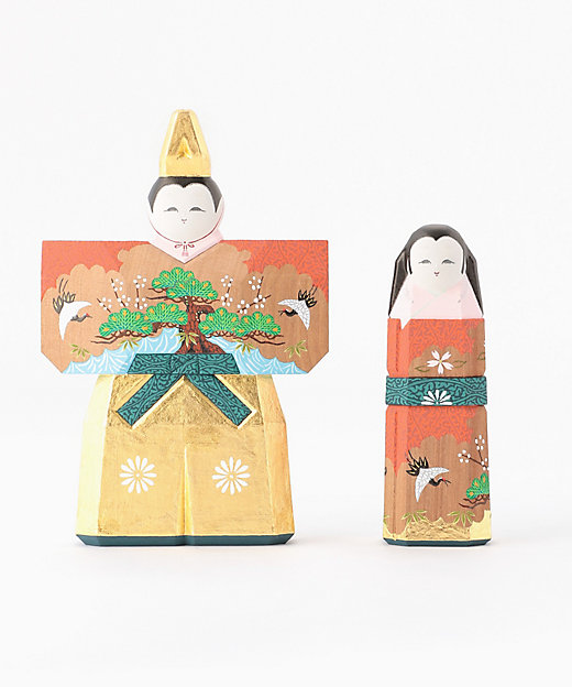 奈良一刀彫 立雛2号 青紫園 晃 作 その③ 奈良一刀彫 立雛2号 青紫園