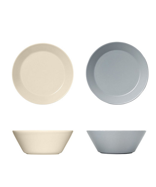 ティーマ プレート21cm＆ボウル15cm ペアセット（リネン
