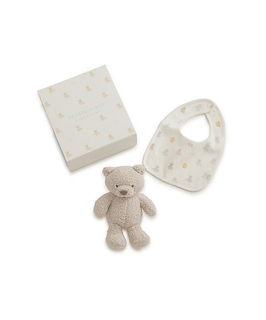 BABYベアぬいぐるみ＆スタイ2点セット ギフトBOX