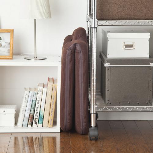 折りたたみ座椅子 マイクロファイバー生地 14段階リクライニング 持ち