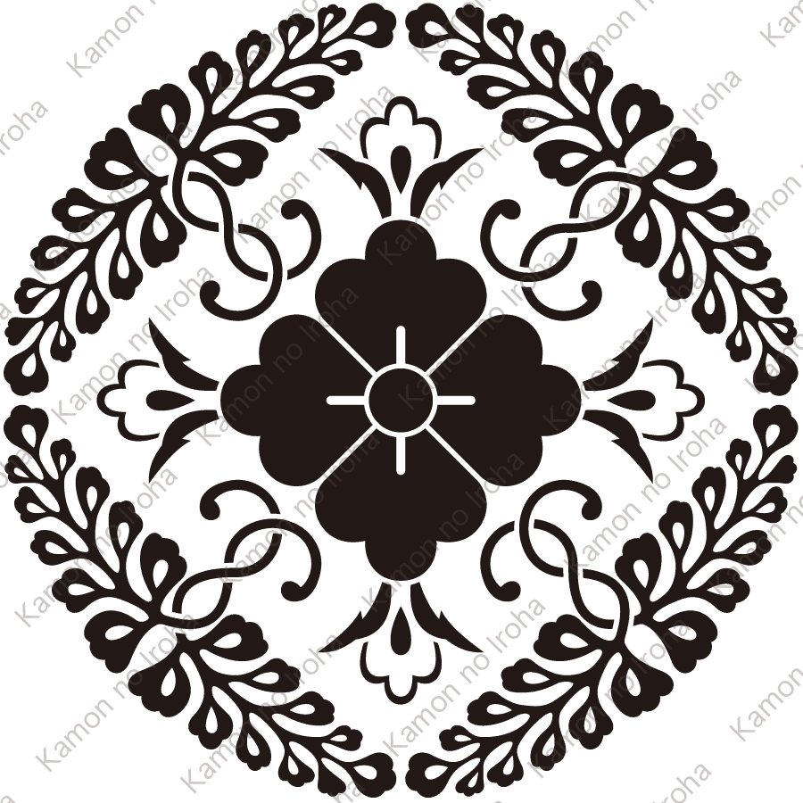 東六条藤紋（ひがしろくじょうふじ）：家紋のいろは