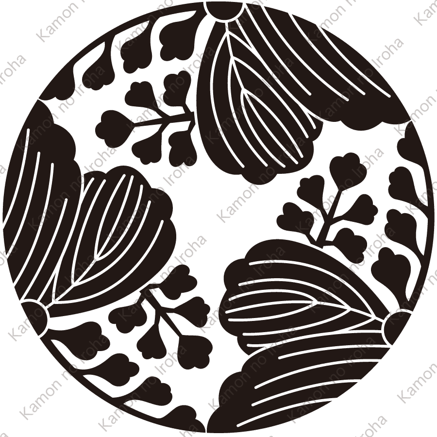 三つ割り五七桐紋（みつわりごしちきり）：家紋のいろは