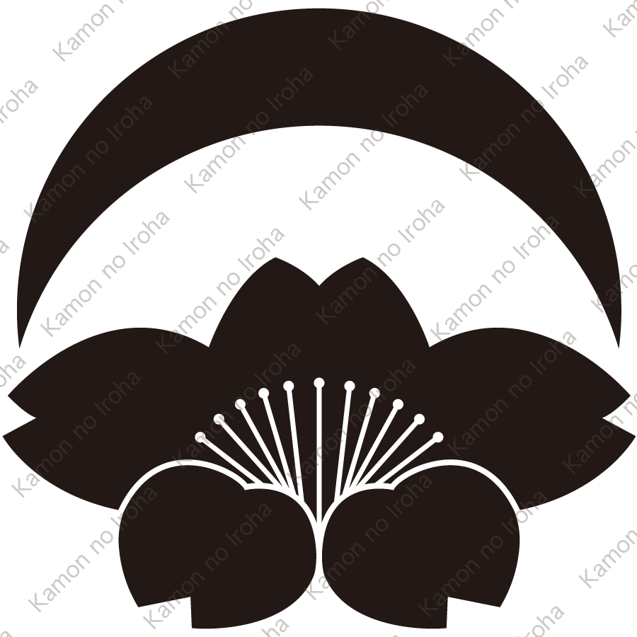 月落ち桜紋（つきおちさくら）：家紋のいろは