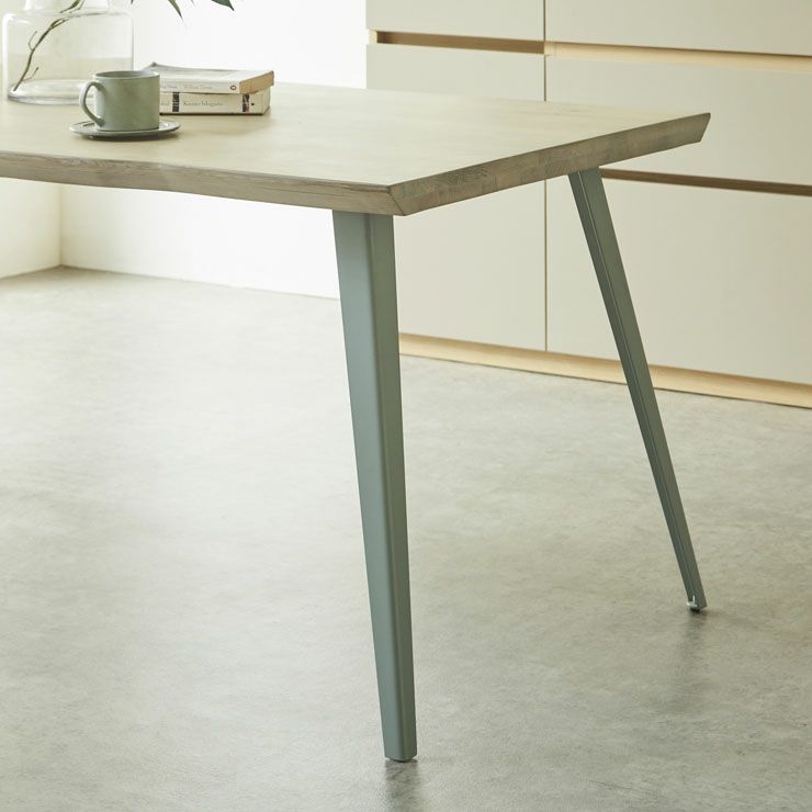 テーブル単品 幅160cm 無垢材継ぎ継ぎ一枚風テーブル 耳付き オーク