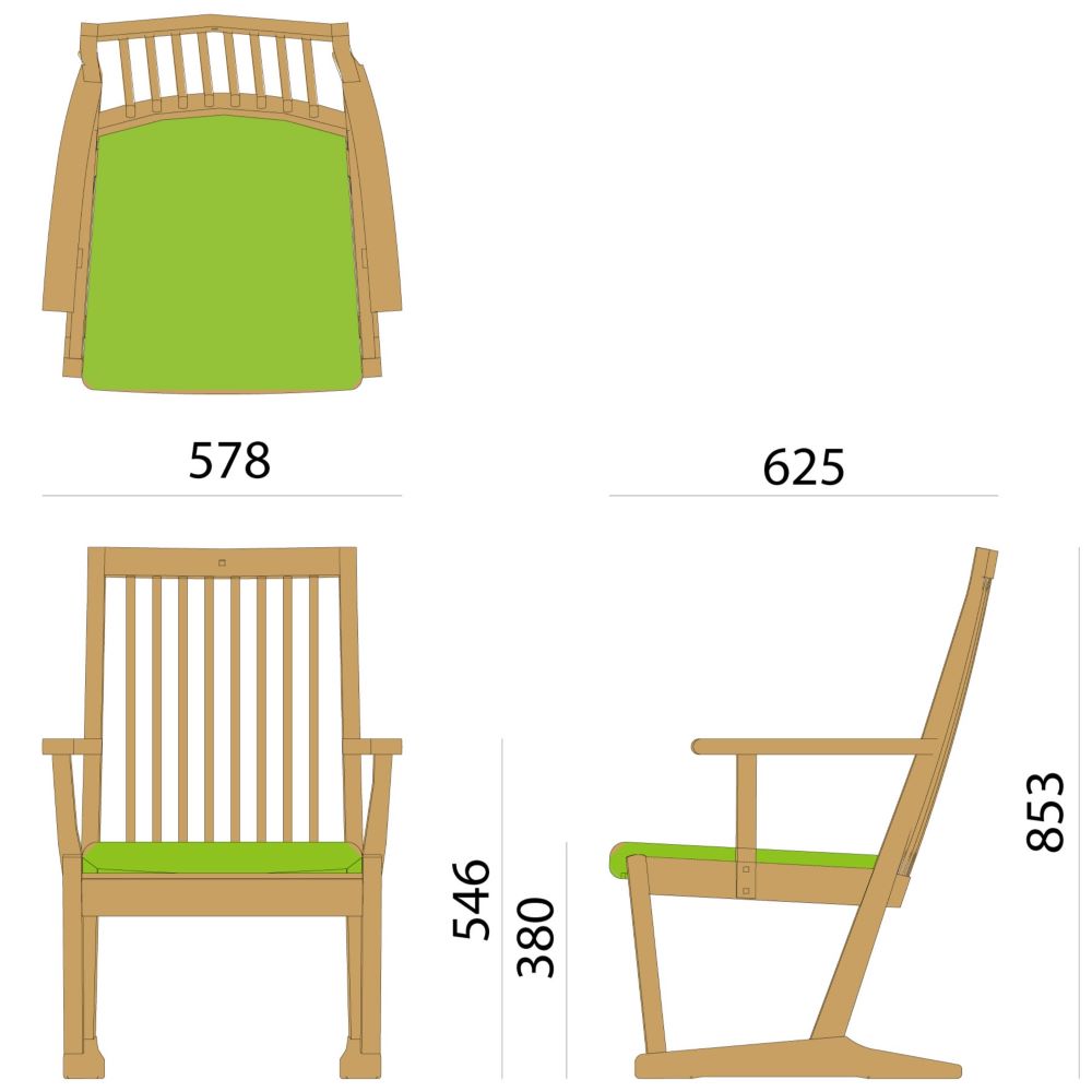 座膳 カバーリングアームチェア畳脚仕様 JDC749(オーク) – 柏木工株式