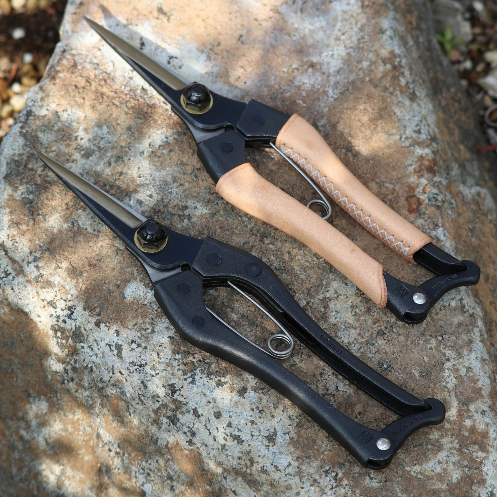 片刃芽切り鋏180mmショートハンドルKUROCO｜バラと庭あそび京阪園芸