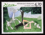 ピカソ：切手と本 - 気になるアート