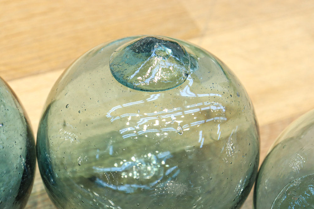 気泡を含んだガラスの浮き玉 DC6136 在庫52個 – 古福庵 [ KOFUKUAN