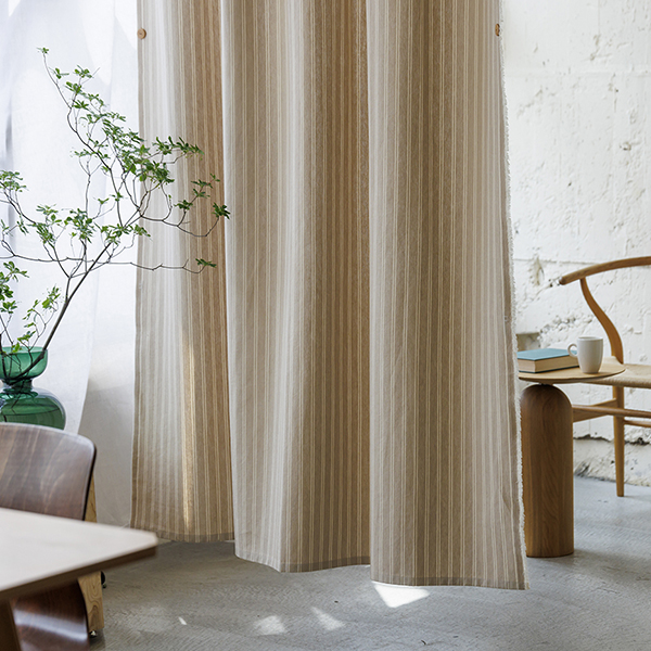 自然素材 カーテン ナグ うすぐもり 麻100% - ナチュラルカーテン