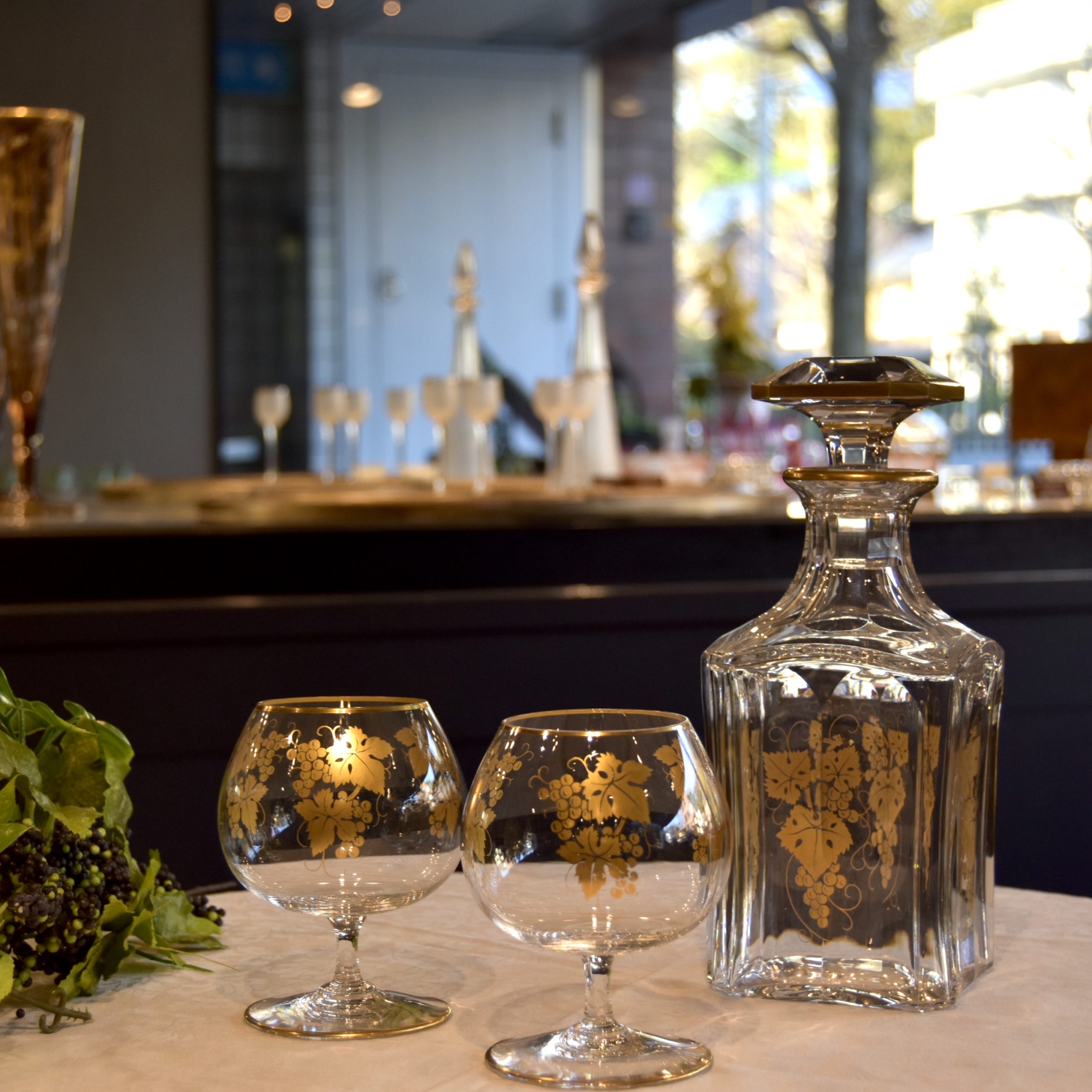 作品番号【A-3】オールド バカラ ブランデーセット | 京都美商ギャラリー