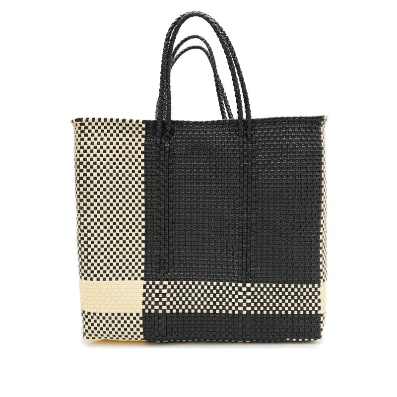 MERCADO BAG - CROSS LINE - Cream / Black (M) | Letra｜レトラ公式通販
