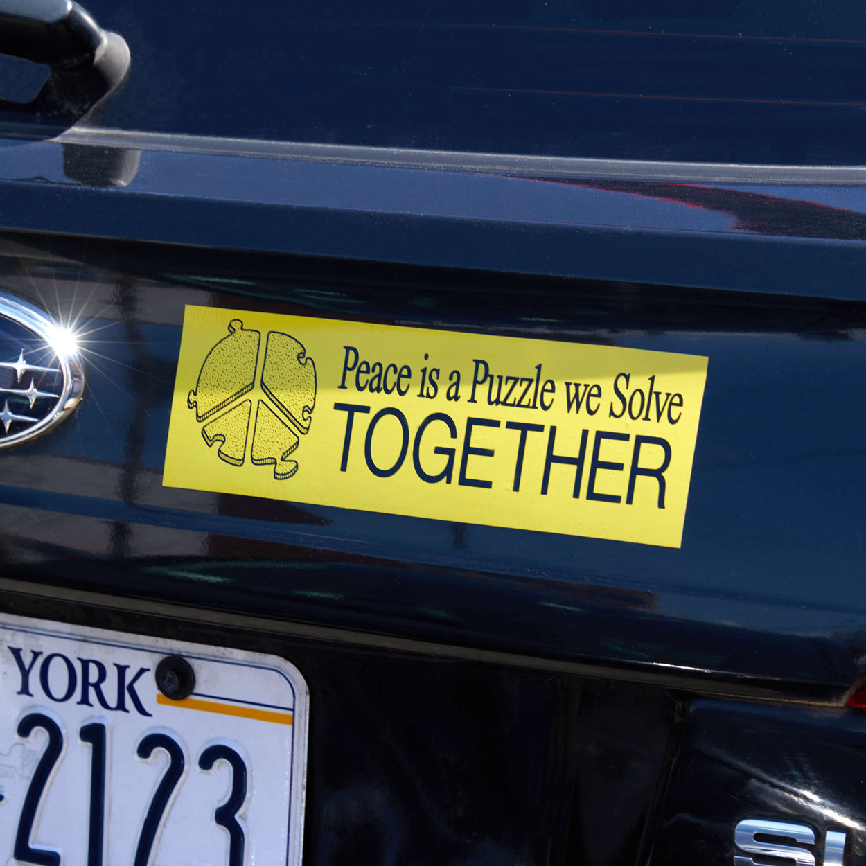Peace Is A Puzzle We Solve Together | Bumper Sticker