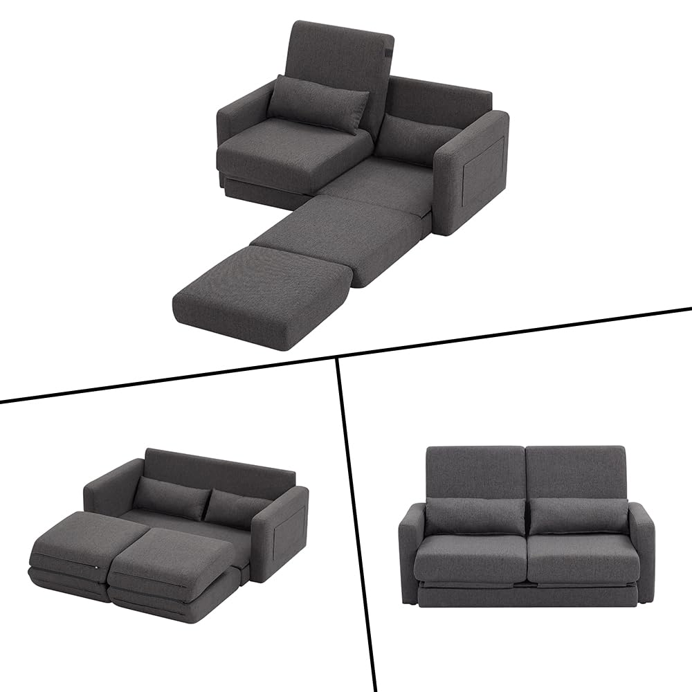 Amazon｜3WAY ソファーベッド 2人掛け 収納付き ローソファー ベッド