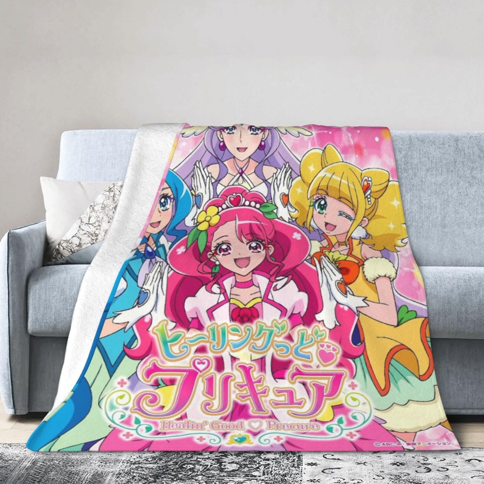 Amazon｜ブランケット プリキュア (12) 毛布 大判 ひざ掛け 多機能