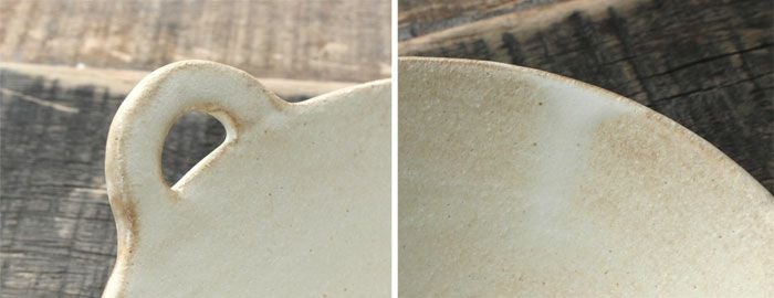 益子焼・キナリパン深皿/ほっこり 手作り わかさま陶芸 若林健吾 の