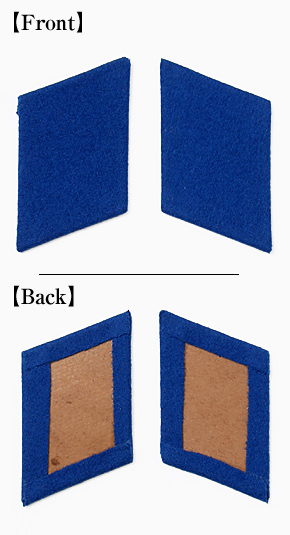 東ドイツ VM（人民海軍）Pコート用 兵・下士官 襟章/ペア/実物・未使用