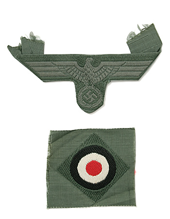 ドイツ陸軍(HEER) WWII 略帽用アドラー(半製品) & コカルデ セット・M