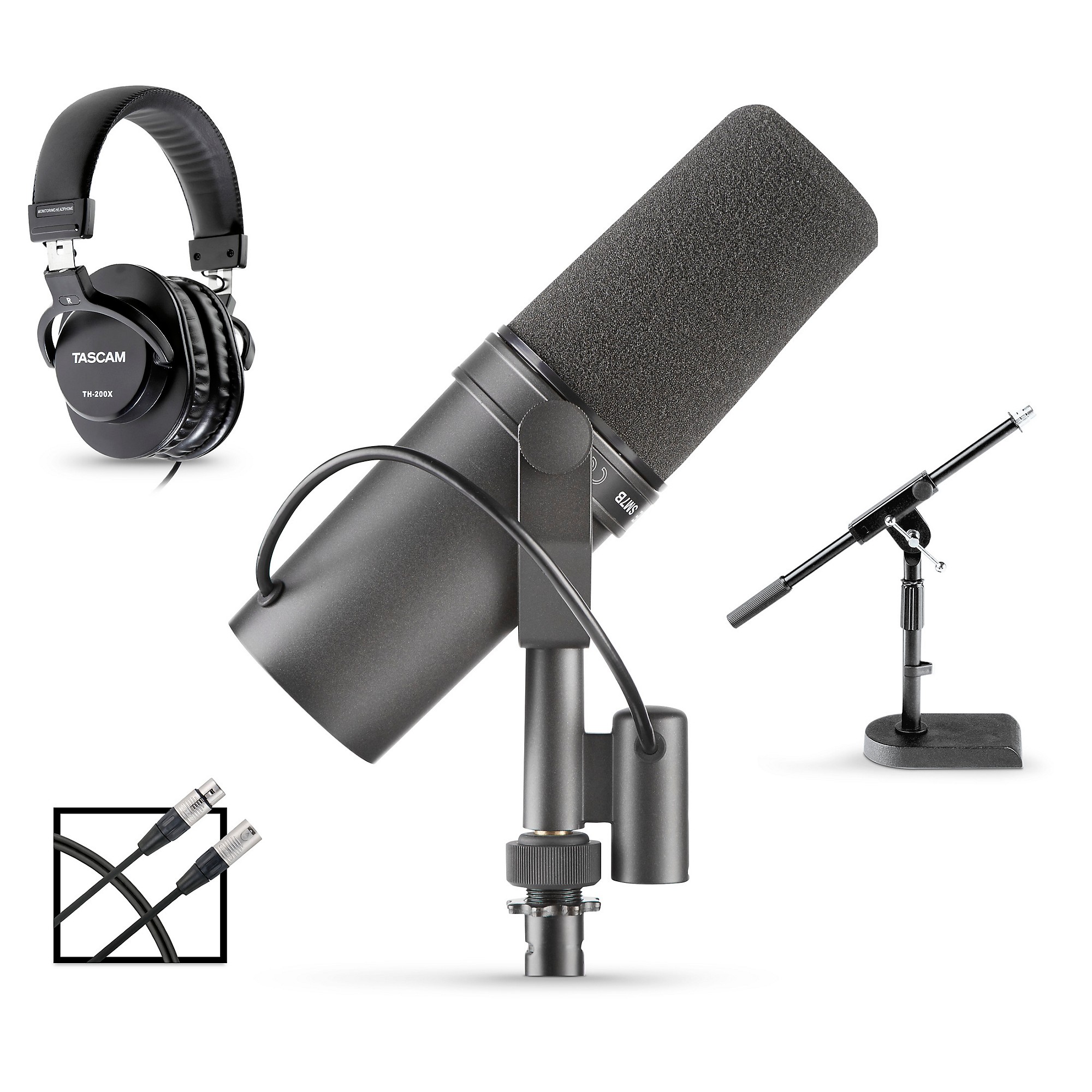 Shure SM7B Mic + TH200X Headphones Podcasting Bundle | Music & Arts
