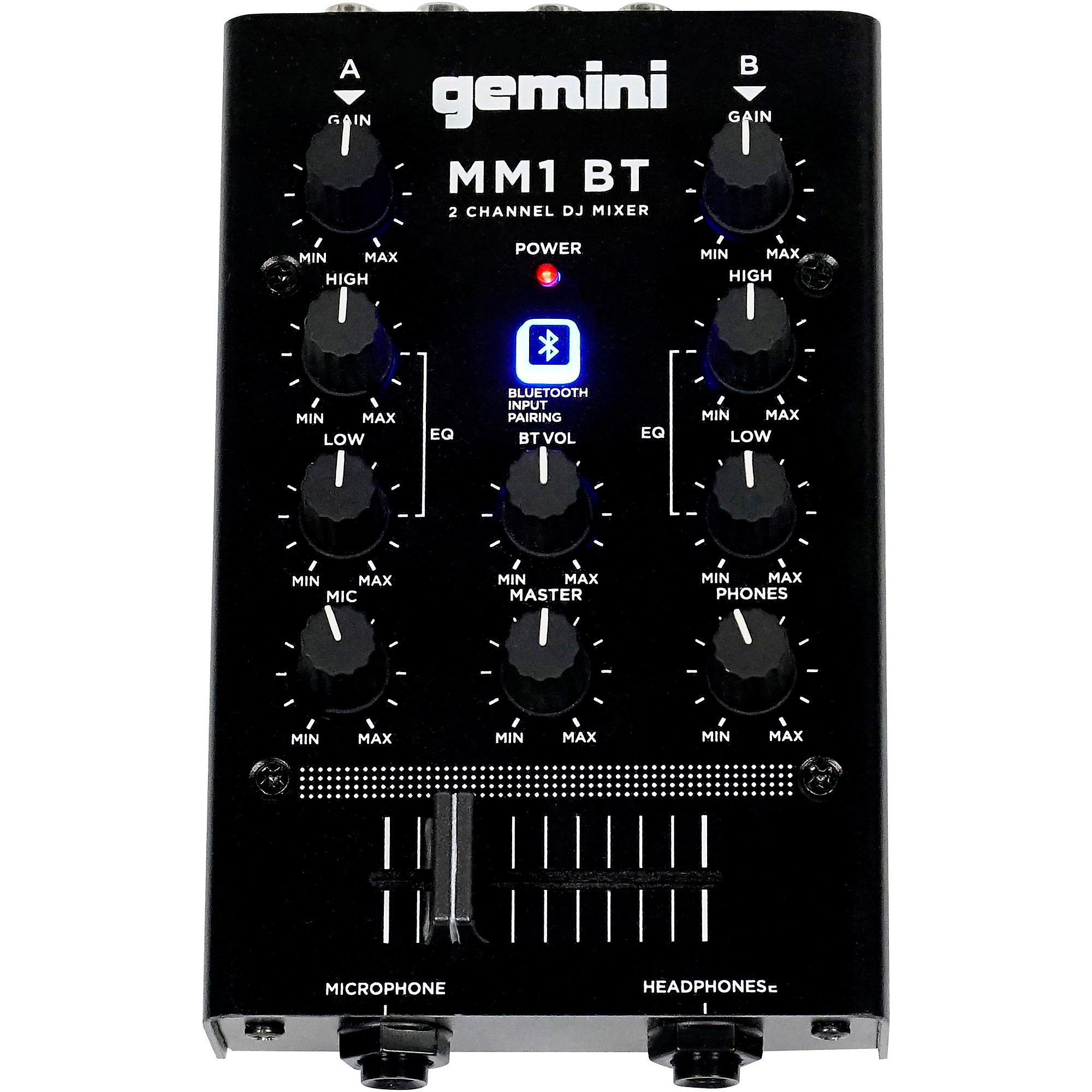 Gemini Gemini MM1BT 2 Channel Mixer with Bluetooth Input | Music