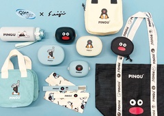 びっくり顔の「ピングー」？松本セイジコラボのランチグッズがかわい