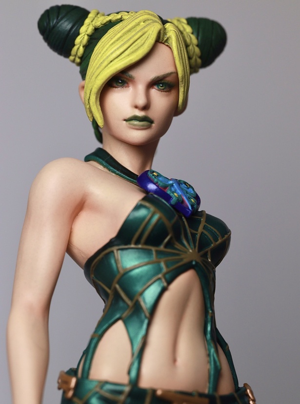 ドドドド！擬音が聞こえそう…「ジョジョ」空条徐倫フィギュアを塗装