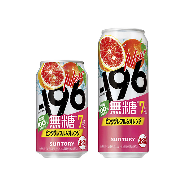 196無糖＜ピンクグレフル＆オレンジ＞（サントリー）2026年2月24日発売