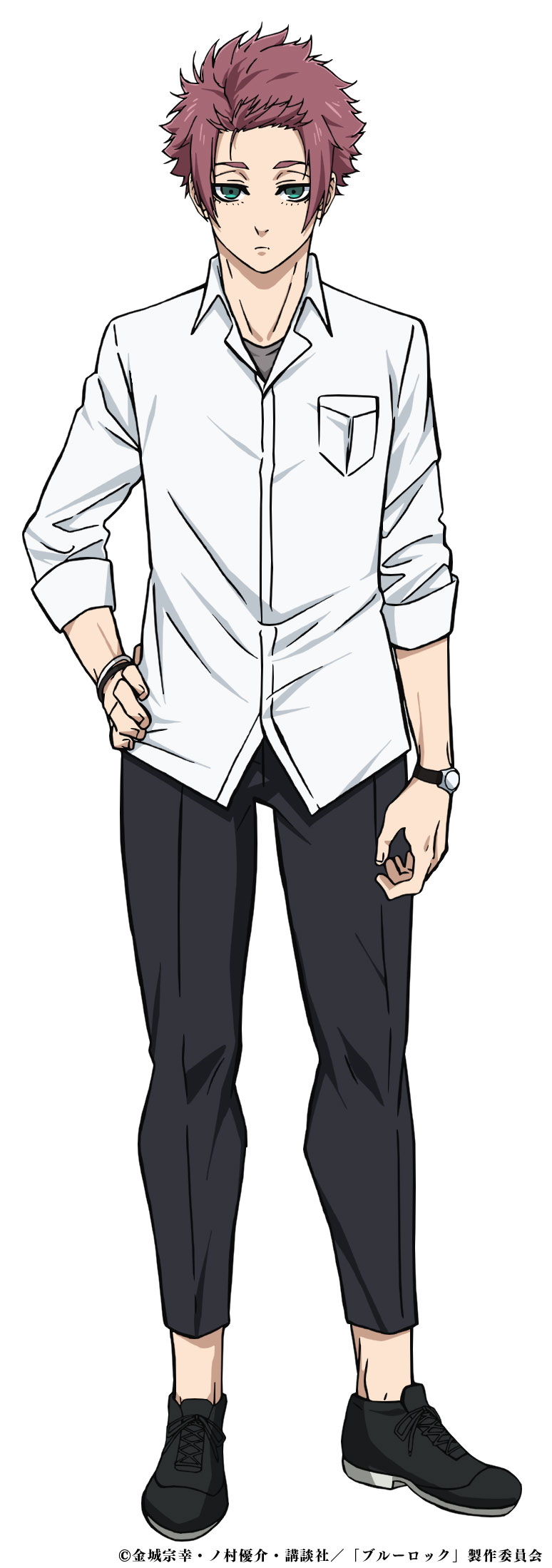 糸師冴（CV：櫻井孝宏）。スペインの名門クラブチーム「レ・アール」の