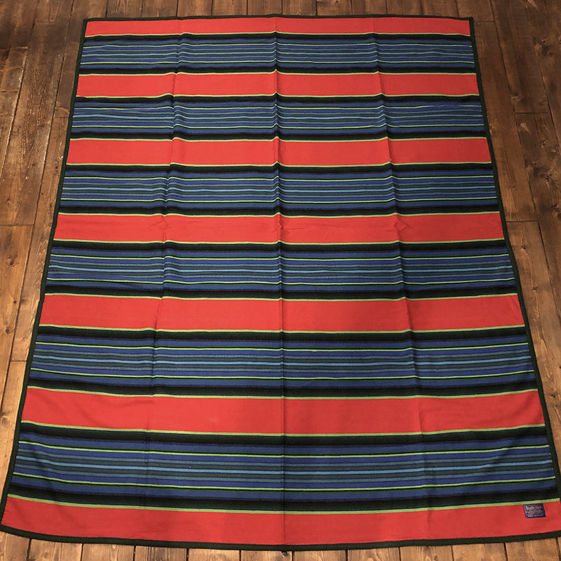 Pendleton Beaver State Blanket Red Navy black Native Mexican