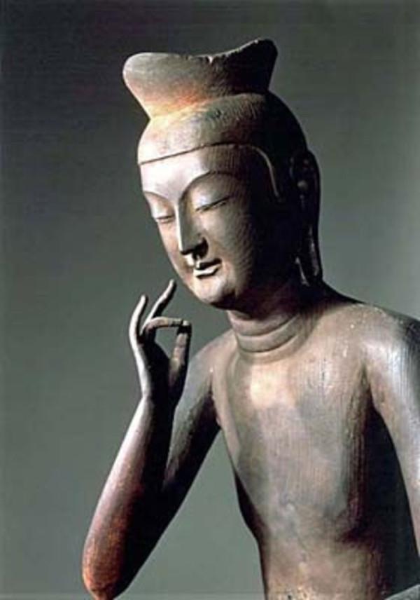 京都・広隆寺/弥勒菩薩半跏像（宝冠弥勒）(飛鳥)】教科書にも「弥勒