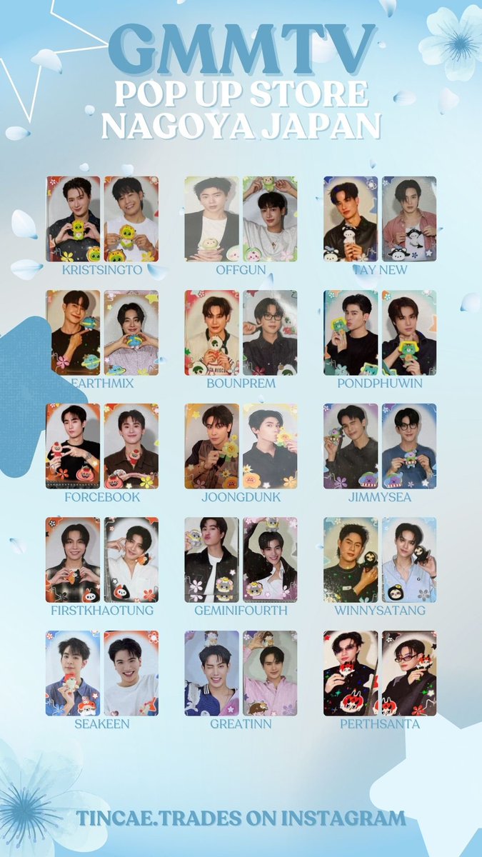 REGULAR NAGOYA POP UP STORE IN JAPAN PHOTOCARD TEMPLATE COMPLETED