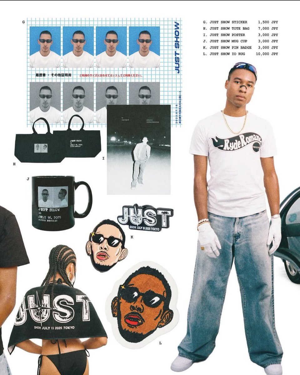 IOが7月16日に行われる武道館公演“JUST SHOW”の物販情報を解禁した