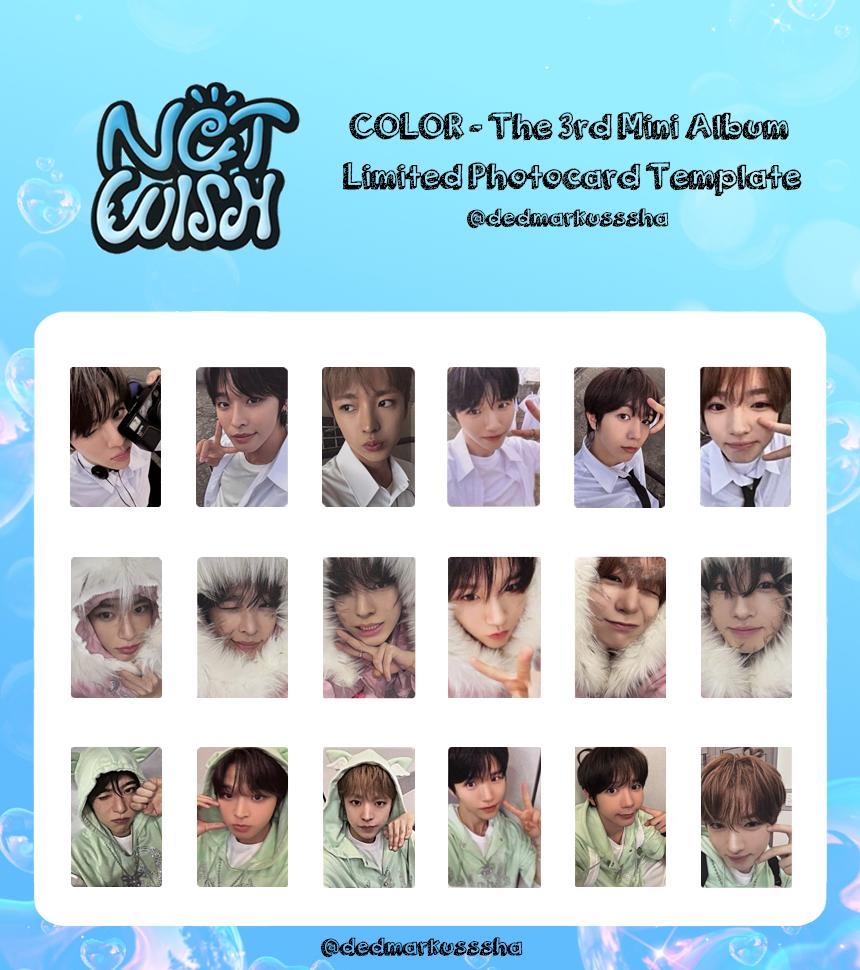 NCT WISH 【COLOR - The 3rd Mini Album】Photocard Template #엔시티