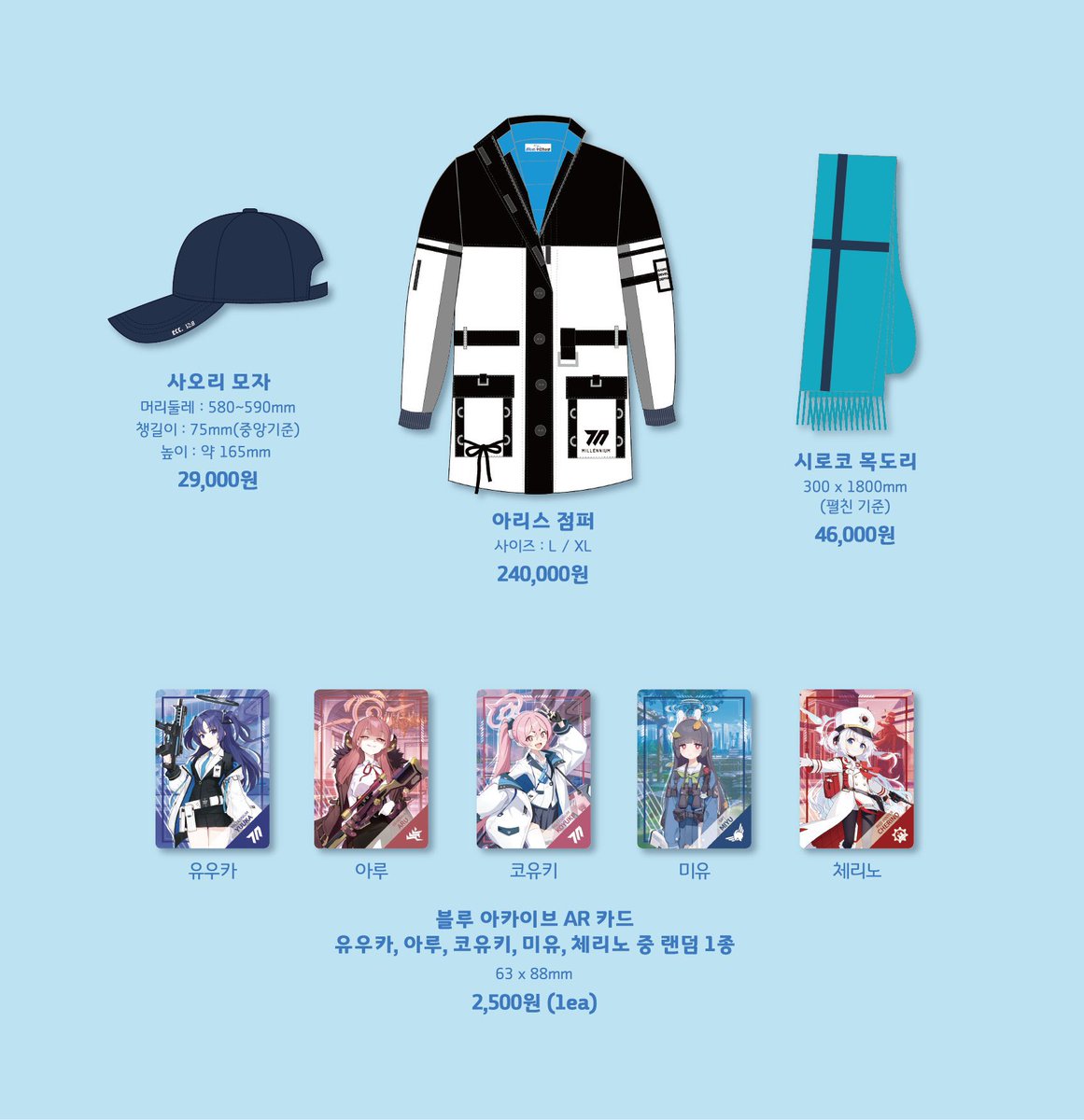 ブルアカ 海外グッズ情報🇰🇷】 韓国版2.5周年記念リアルイベント 2024