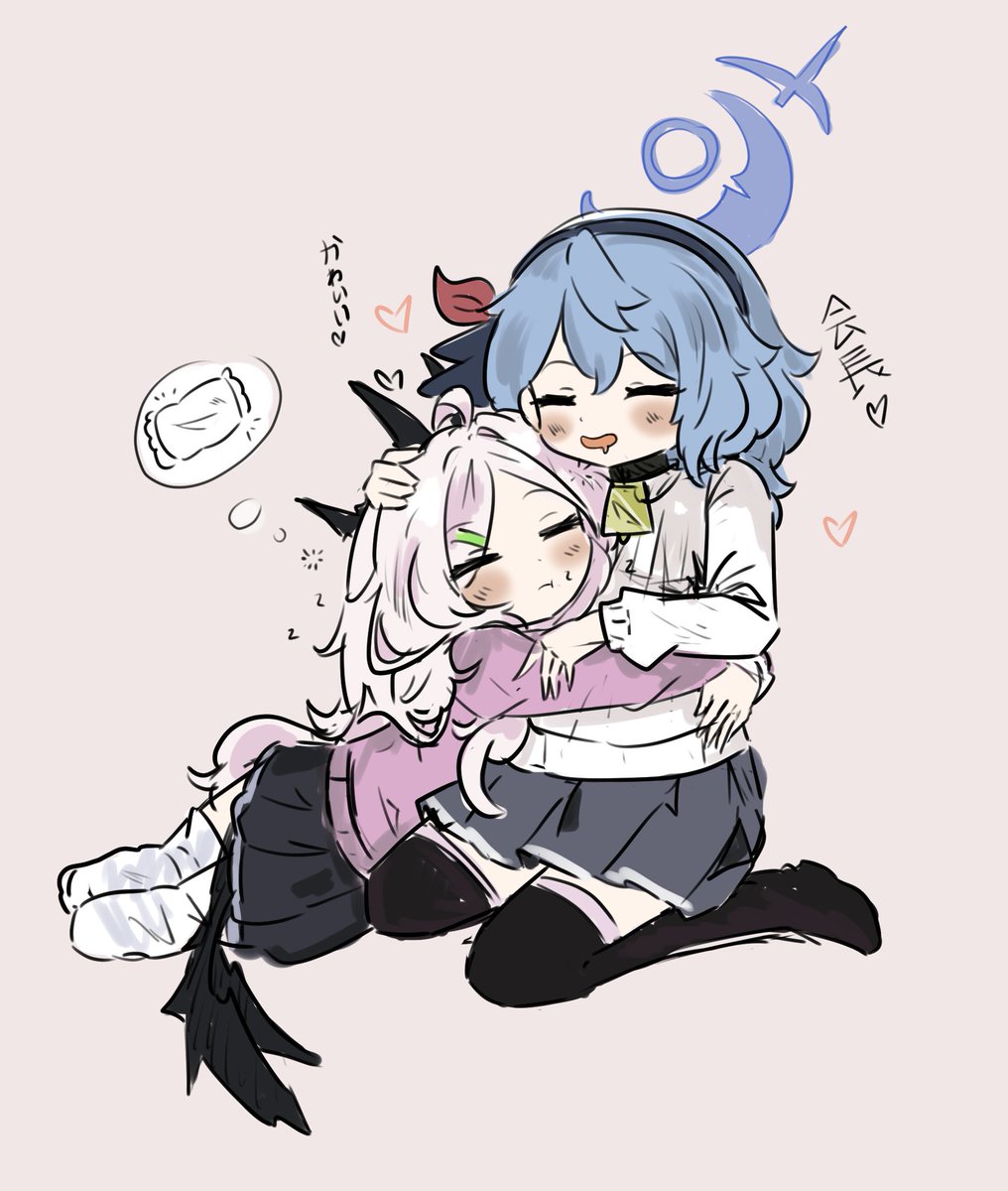 天雨アコ(ブルアカ) ,空崎ヒナ(ブルアカ) 「アコにも愛情が必要～ 」|🌧