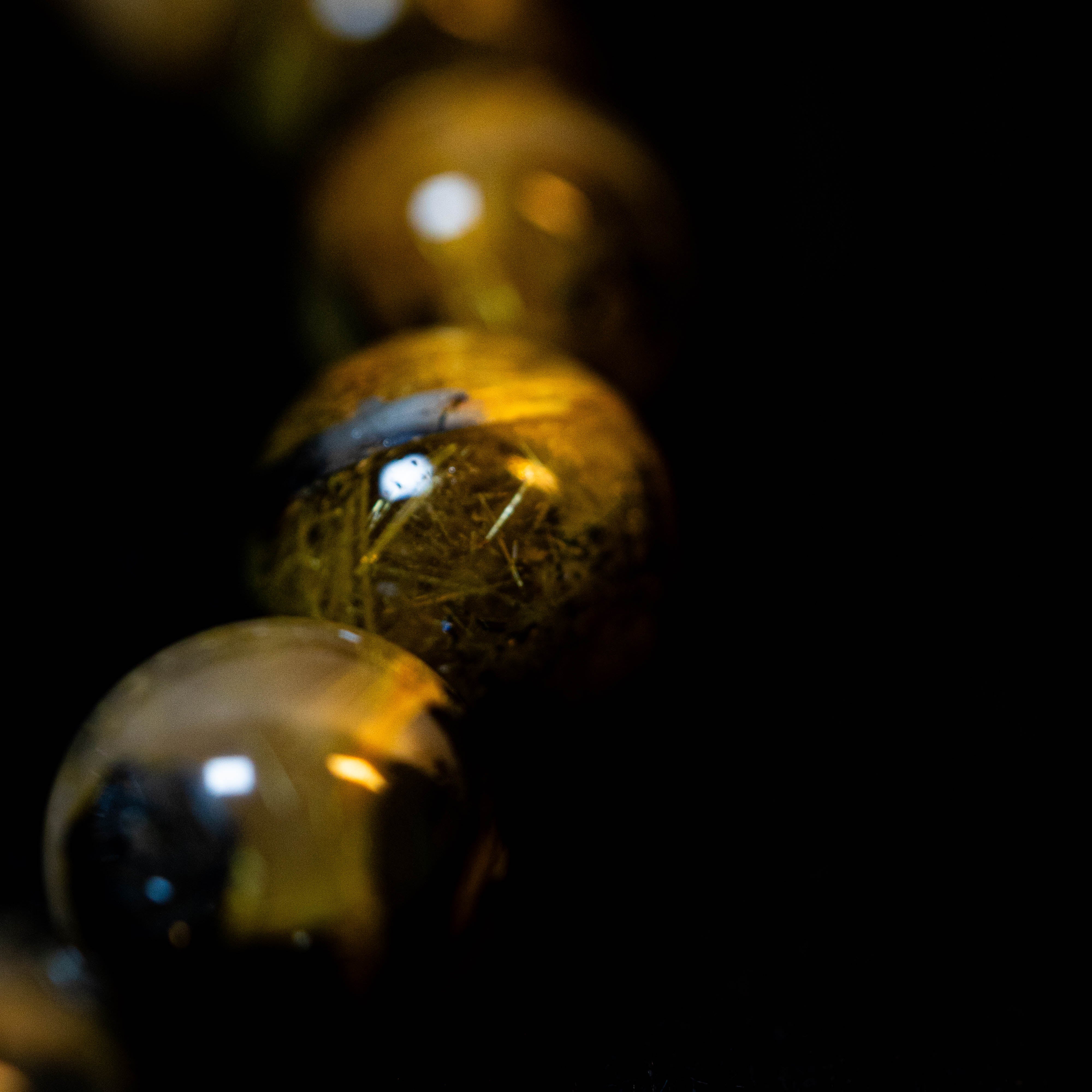 12mm迫力満点太陽放射ルチル】ルチルクォーツ 12mm玉 タイチン