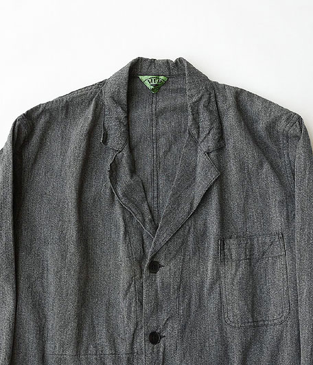 HEP ビンテージブラックシャンブレーフレンチワークコート - Fresh