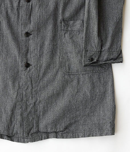 HEP ビンテージブラックシャンブレーフレンチワークコート - Fresh