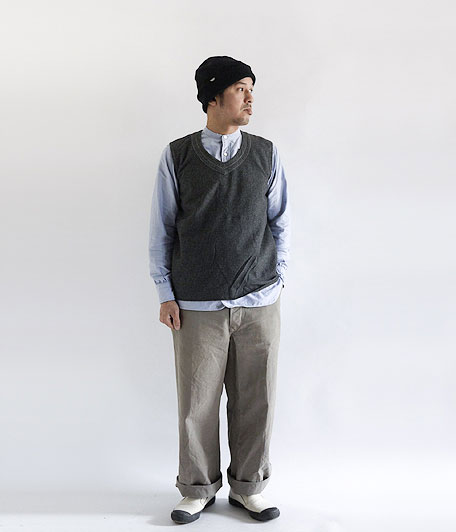 50's フランス軍ベスト [Overdyed Black] - Fresh Service NECESSARY