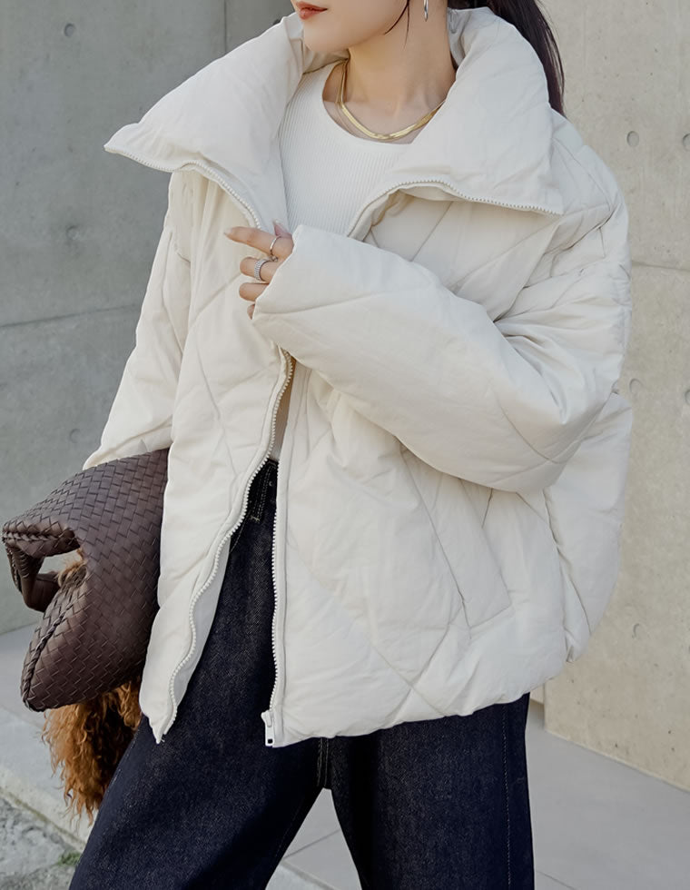 ダイヤキルトフェイクダウンジャケット - ジャケット/アウター通販