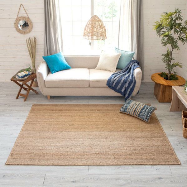 ジュートラグ ラグサイズ 約140×200cm [34414] 【 麻 天然素材 絨毯
