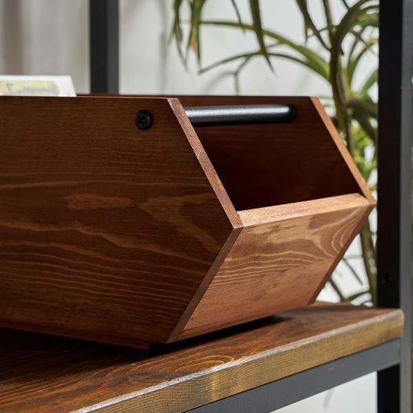 ウッドコンテナボックスS 引き出し 木 木製 スタッキング オイル仕上げ