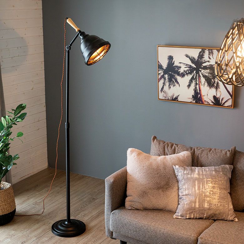 フロアライト スタンドライト 高さ調節 電球付き W 40 × D 28 × H 186