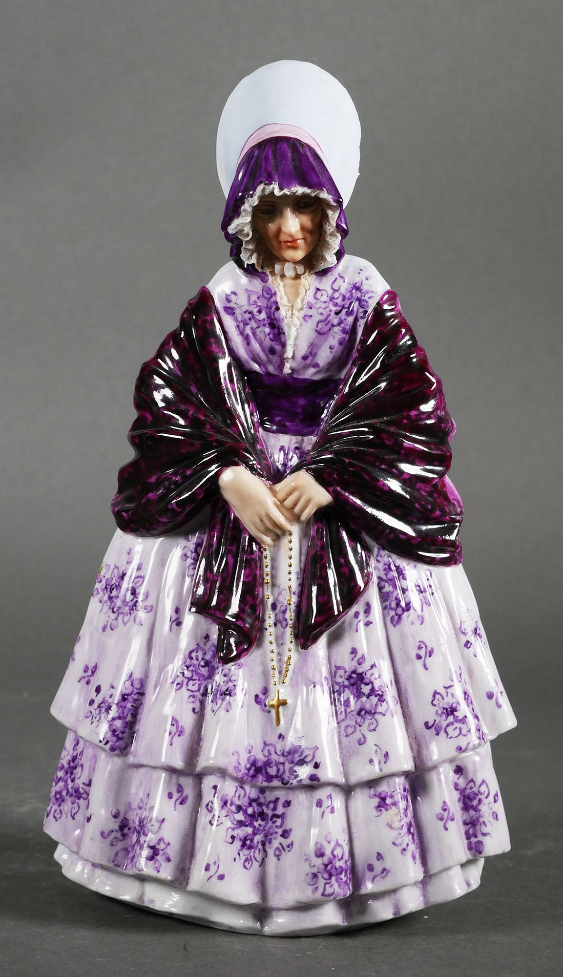 Luigi Fabris Porcelain Double Faced Figurine sold at auction on